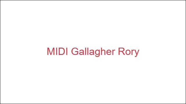 MIDI Gallagher Rory