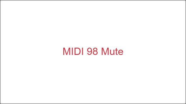 MIDI 98 Mute