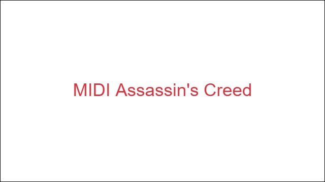 MIDI Assassin's Creed