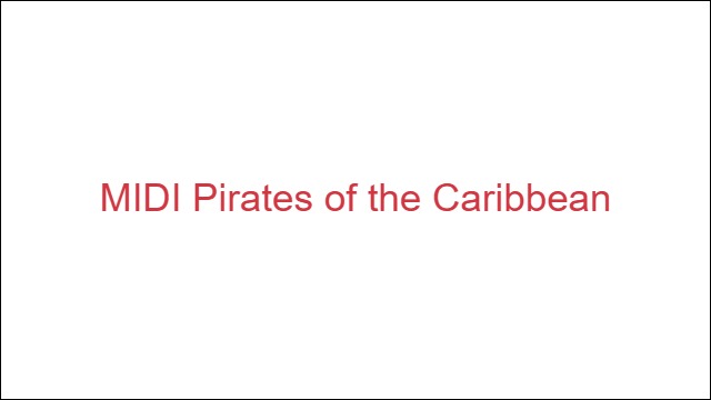 MIDI Pirates of the Caribbean