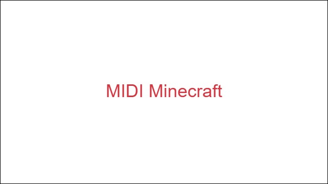 MIDI Minecraft