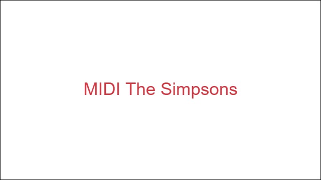 MIDI The Simpsons
