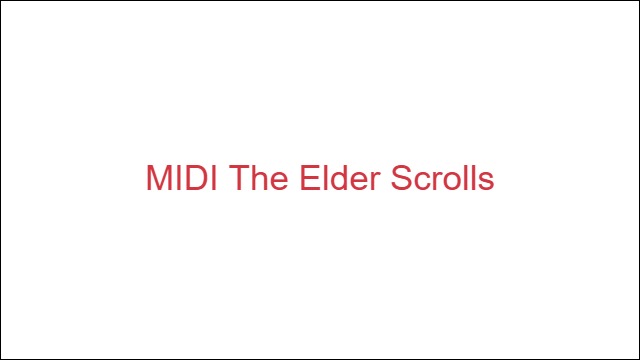 MIDI The Elder Scrolls