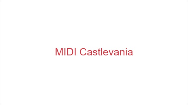 MIDI Castlevania