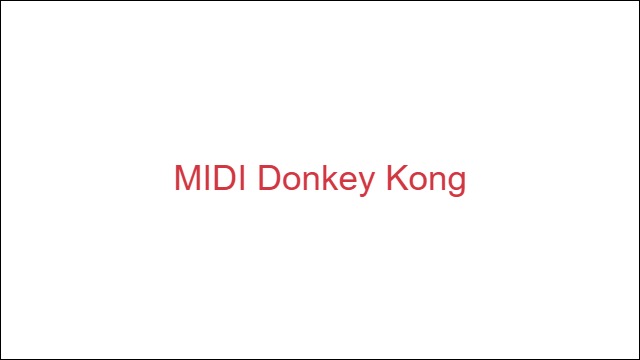 MIDI Donkey Kong
