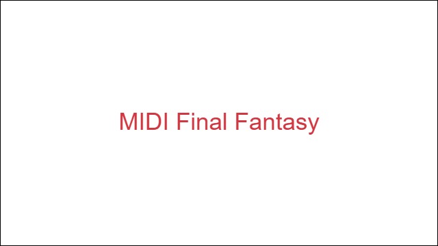 MIDI Final Fantasy