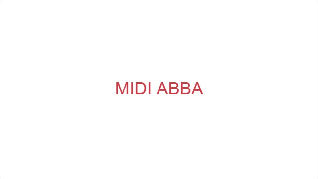 MIDI ABBA