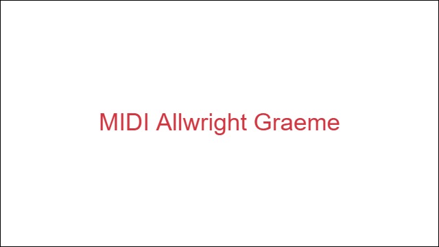 MIDI Allwright Graeme