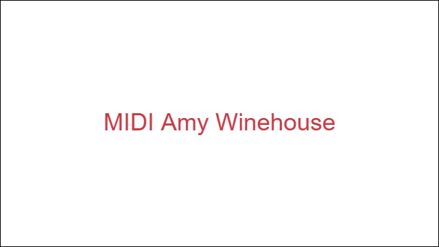 MIDI Amy Winehouse
