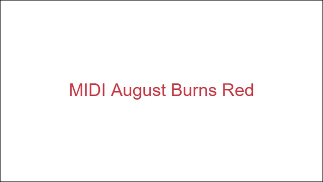 MIDI August Burns Red