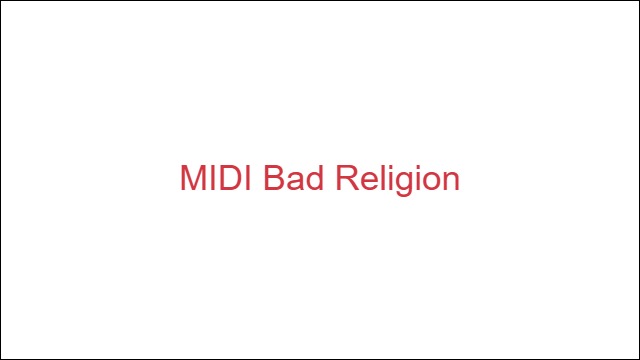 MIDI Bad Religion