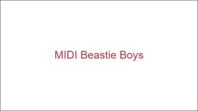 MIDI Beastie Boys