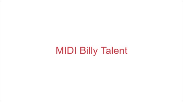 MIDI Billy Talent