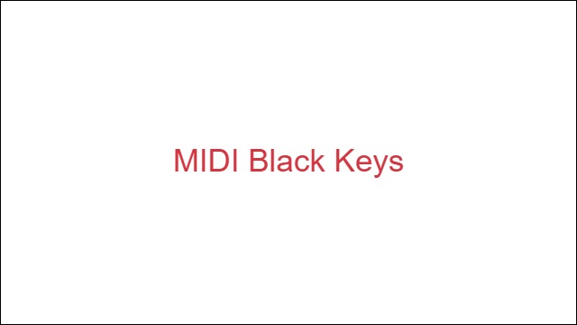 MIDI Black Keys