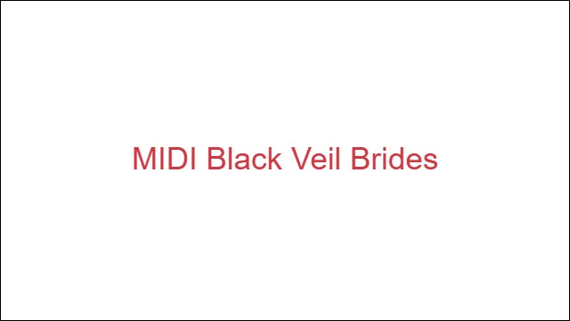 MIDI Black Veil Brides