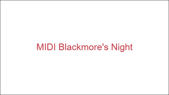 MIDI Blackmore's Night