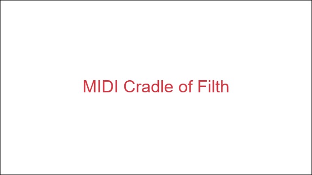 MIDI Cradle of Filth