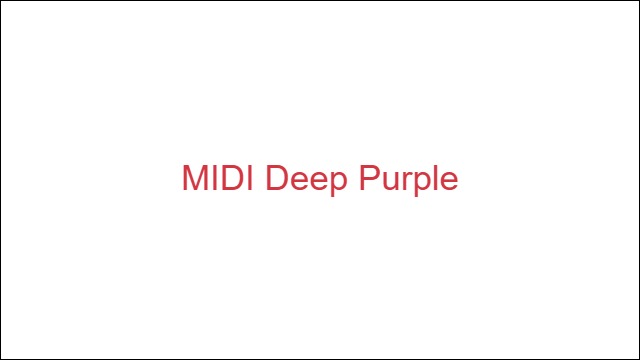MIDI Deep Purple