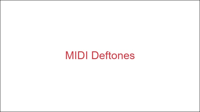 MIDI Deftones