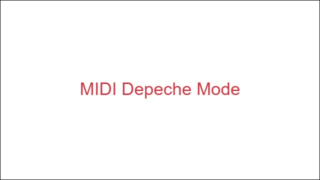 MIDI Depeche Mode