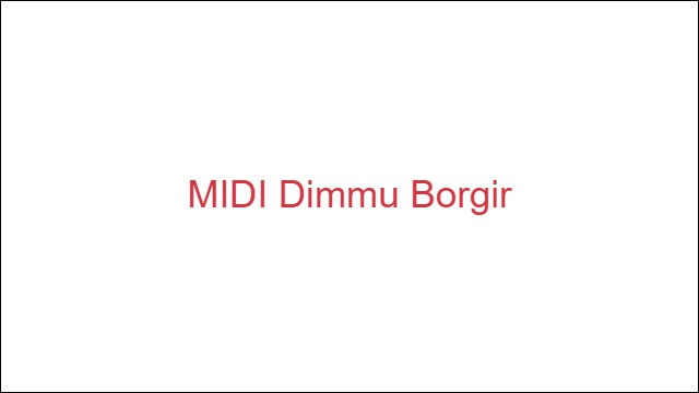 MIDI Dimmu Borgir