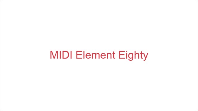 MIDI Element Eighty