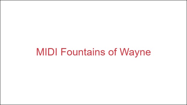 MIDI Fountains of Wayne