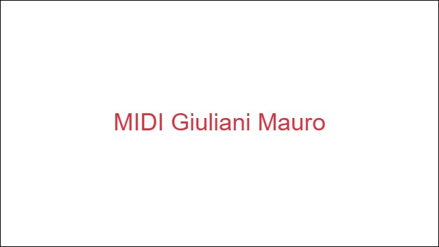 MIDI Giuliani Mauro