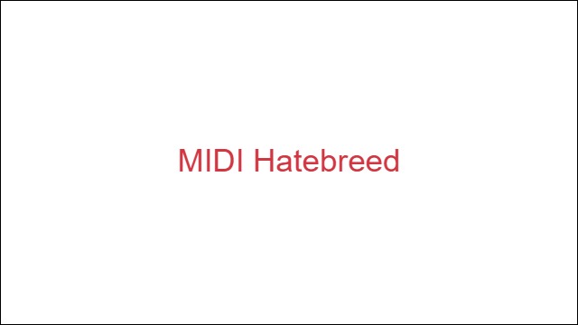MIDI Hatebreed