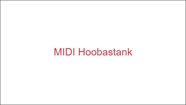 MIDI Hoobastank