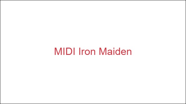 MIDI Iron Maiden