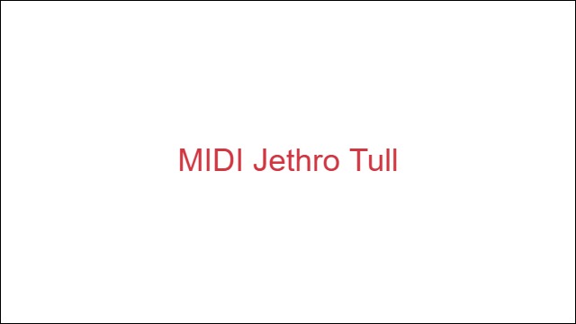 MIDI Jethro Tull