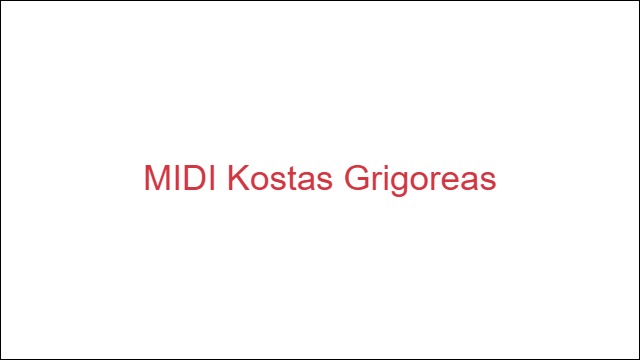 MIDI Kostas Grigoreas