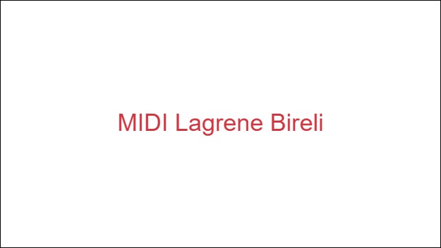 MIDI Lagrene Bireli