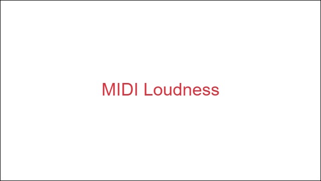 MIDI Loudness