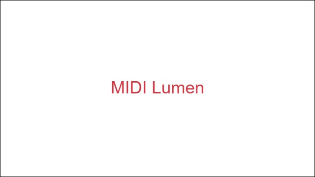MIDI Lumen