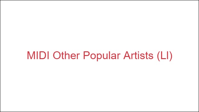 MIDI Other Popular Artists (Ll)