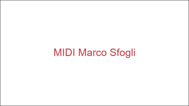 MIDI Marco Sfogli