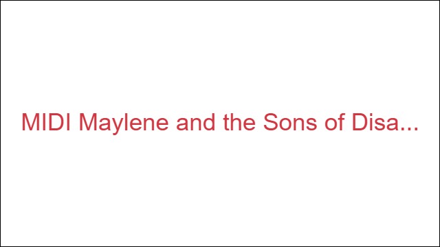MIDI Maylene and the Sons of Disaster