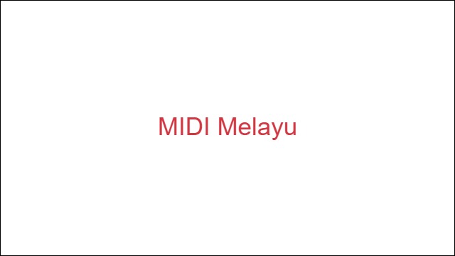MIDI Melayu
