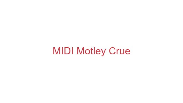 MIDI Motley Crue