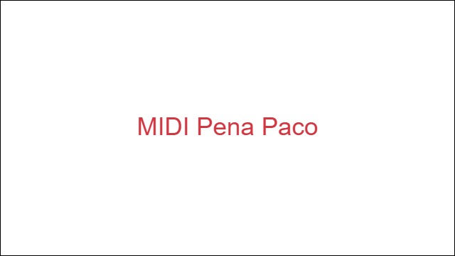 MIDI Pena Paco