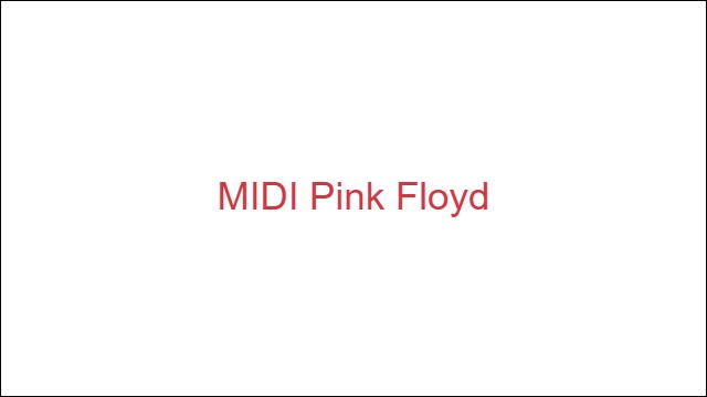 MIDI Pink Floyd