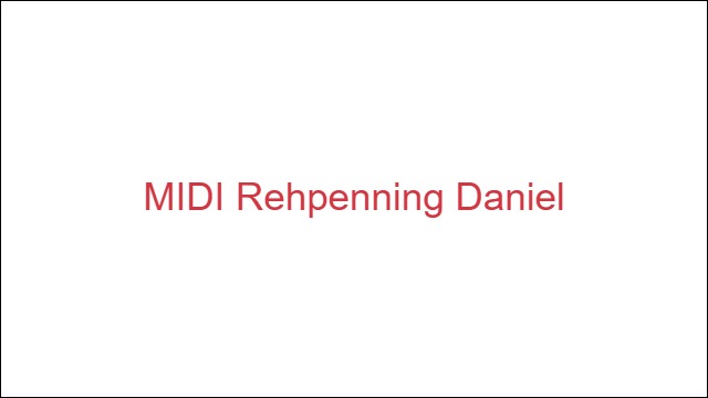 MIDI Rehpenning Daniel