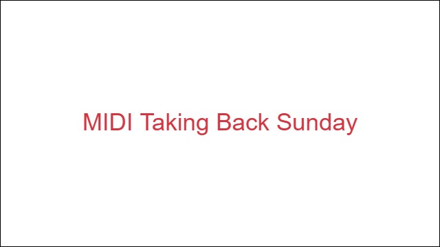 MIDI Taking Back Sunday