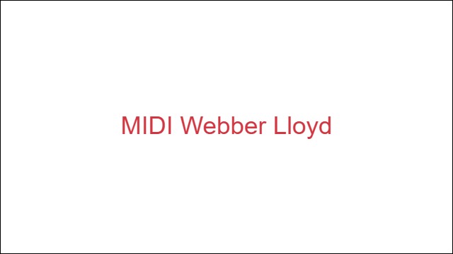 MIDI Webber Lloyd