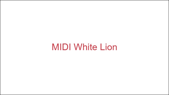 MIDI White Lion