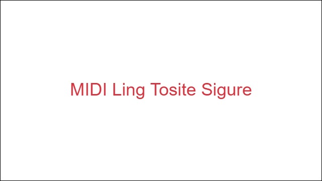 MIDI Ling Tosite Sigure