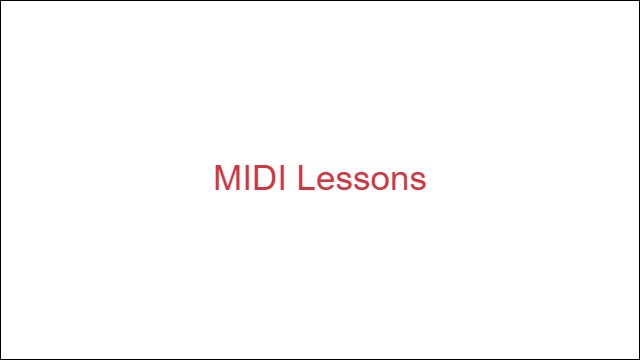 MIDI Lessons